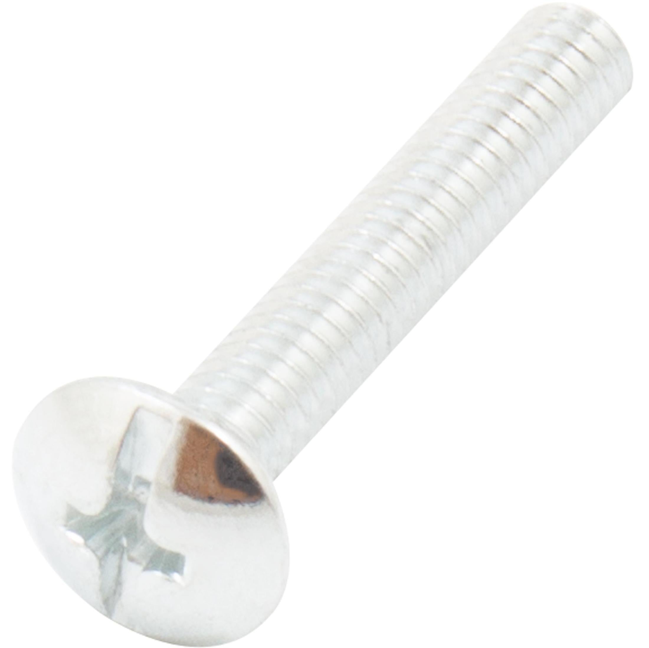 Truss Head Cabinet Knob Screws, 100-Pack, Zinc-Plated