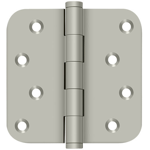 4.0" x 5/8R Solid Brass Hinge 2/pk - Satin Nickel