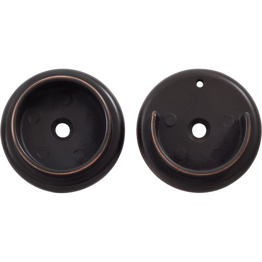 Stone Harbor Hardware Heavy-Duty Metal Pole Sockets, Fits Poles up to 1-3/8" Diameter, Dark Bronze