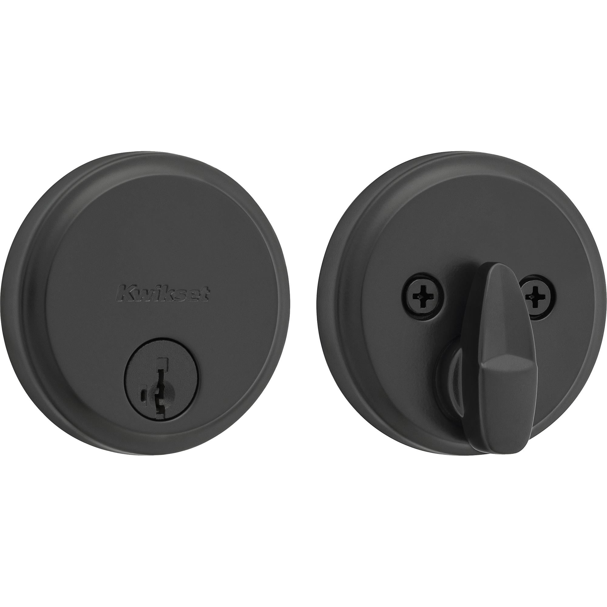 258 514 SMT 6AL STRKP K3 Hometown 1-Cyl Deadbolt - Matte Black