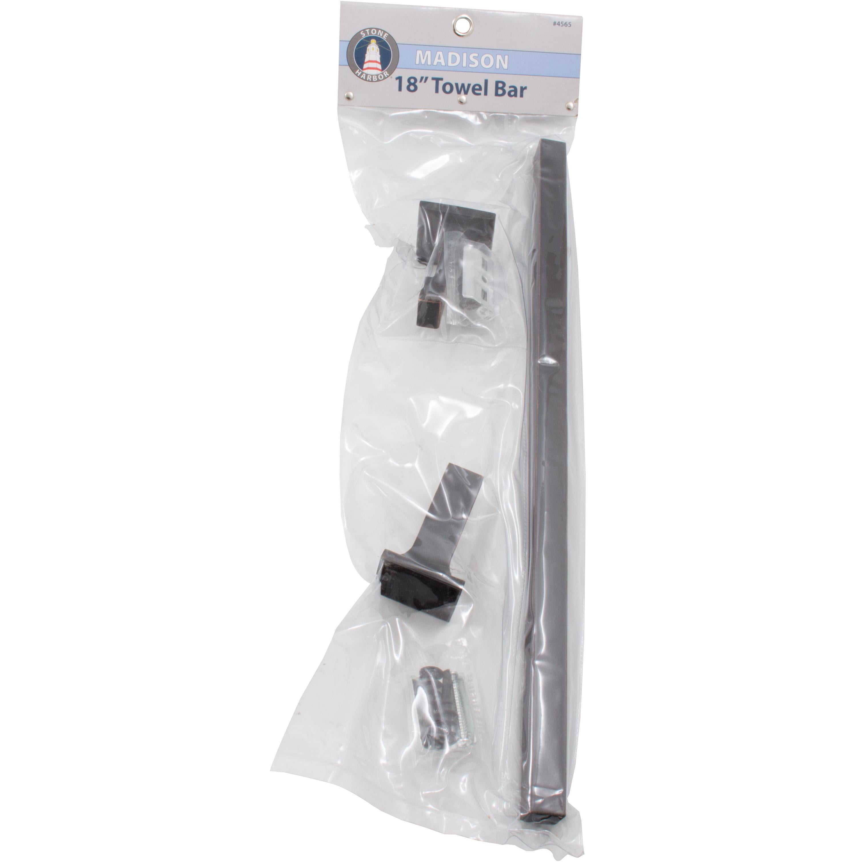 Stone Harbor Hardware Madison Towel Bar, 18 Inches, Vintage Bronze