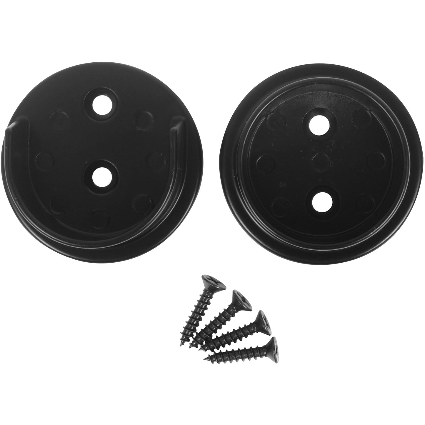 Stone Harbor Hardware Heavy-Duty Pole Sockets, 2 Holes, Matte Black