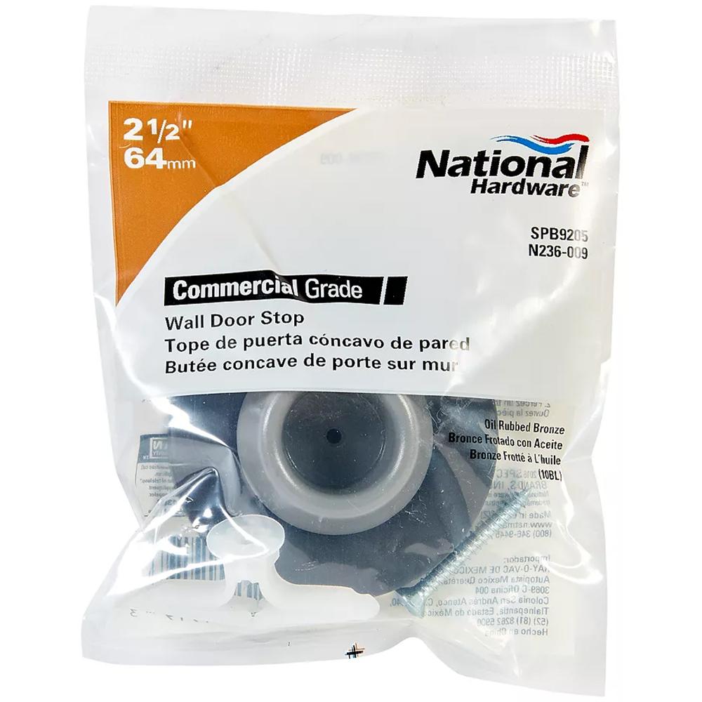 SPB9205 2-1/2" Commercial Grade Concave Wall Doorstop - Oil Rubbed Bronze