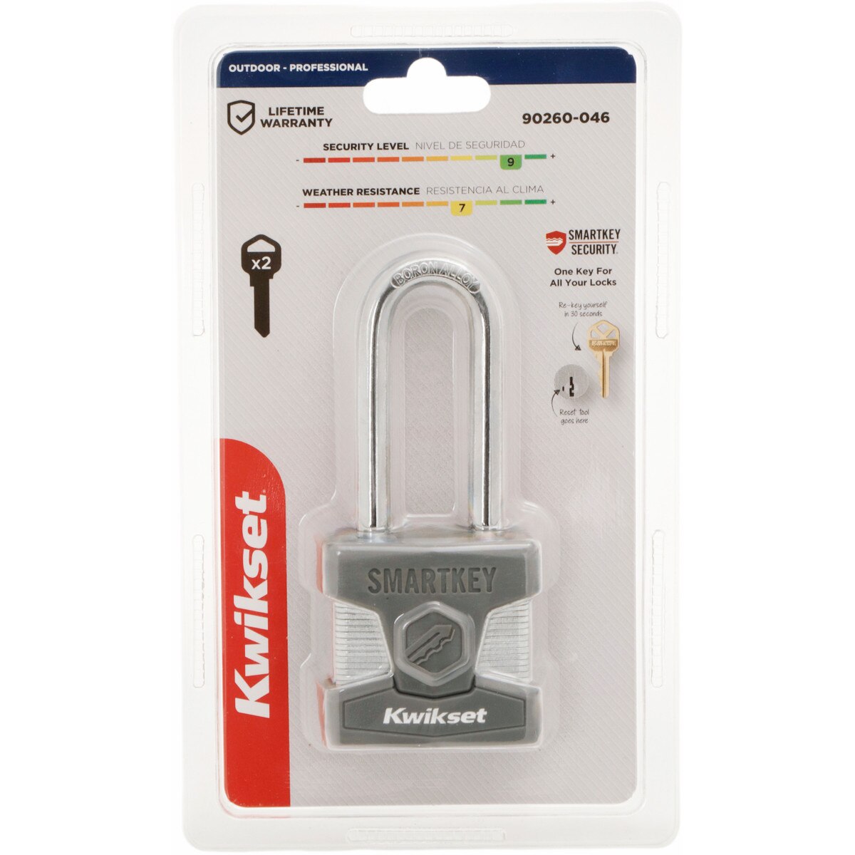 Kwikset 2" Padlock SMT with 2-1/2" Shackle