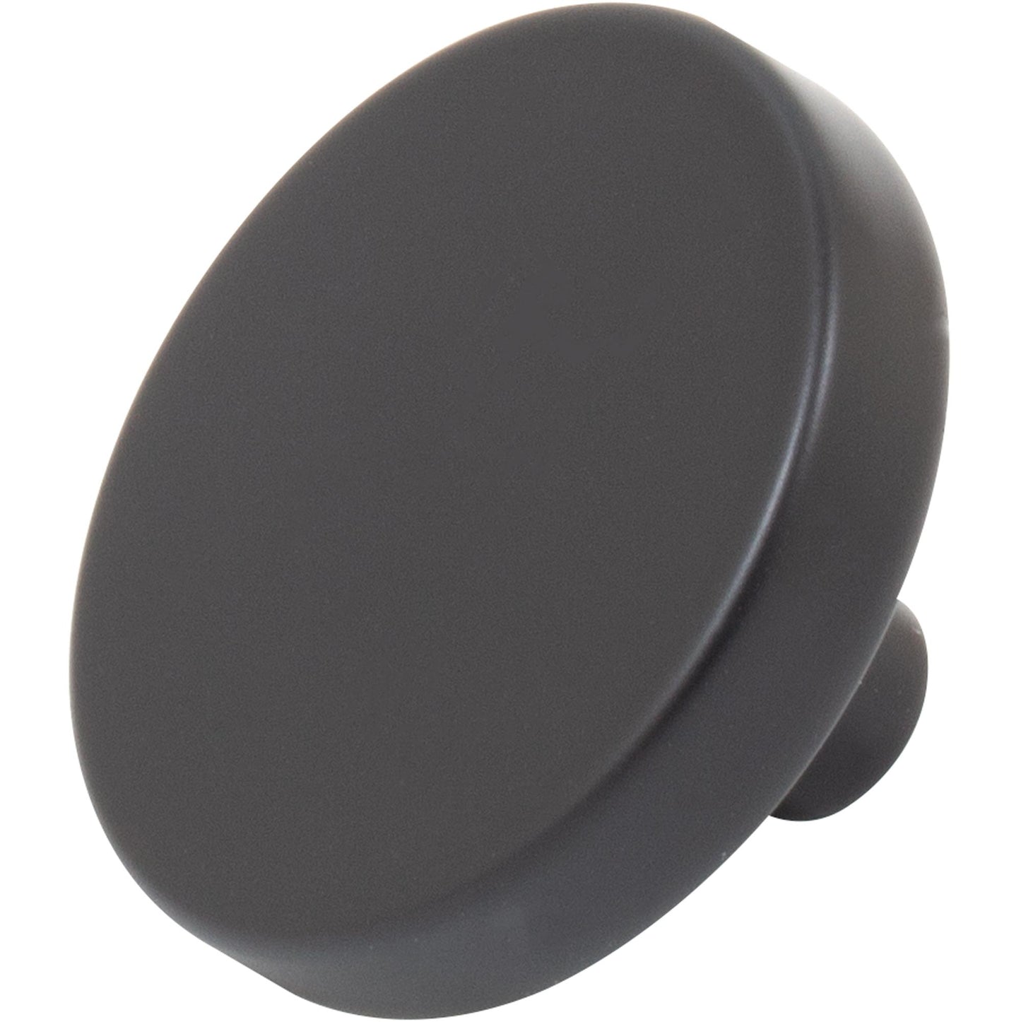Stone Harbor Hardware Contemporary Round Cabinet Knob, 1-1/2 Inches, Zinc Base Material, Matte Black