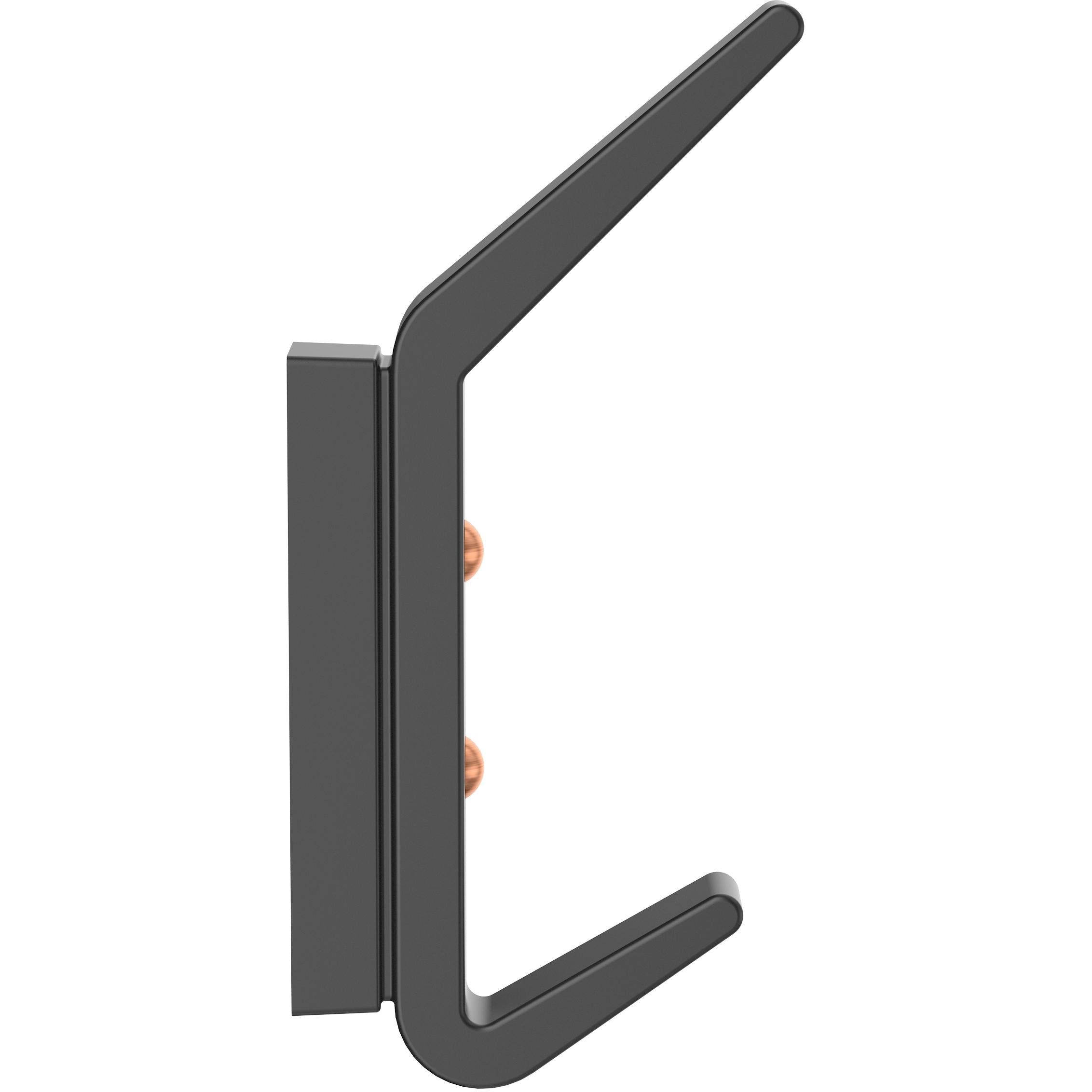 National Hardware - N337-918 V1459, 4-3/4" Reed Geometric HookMatte Black