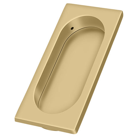 FP4134U4 3-7/8" X 1-5/8" X 3/8" Rectangular Flush Pull - Satin Brass