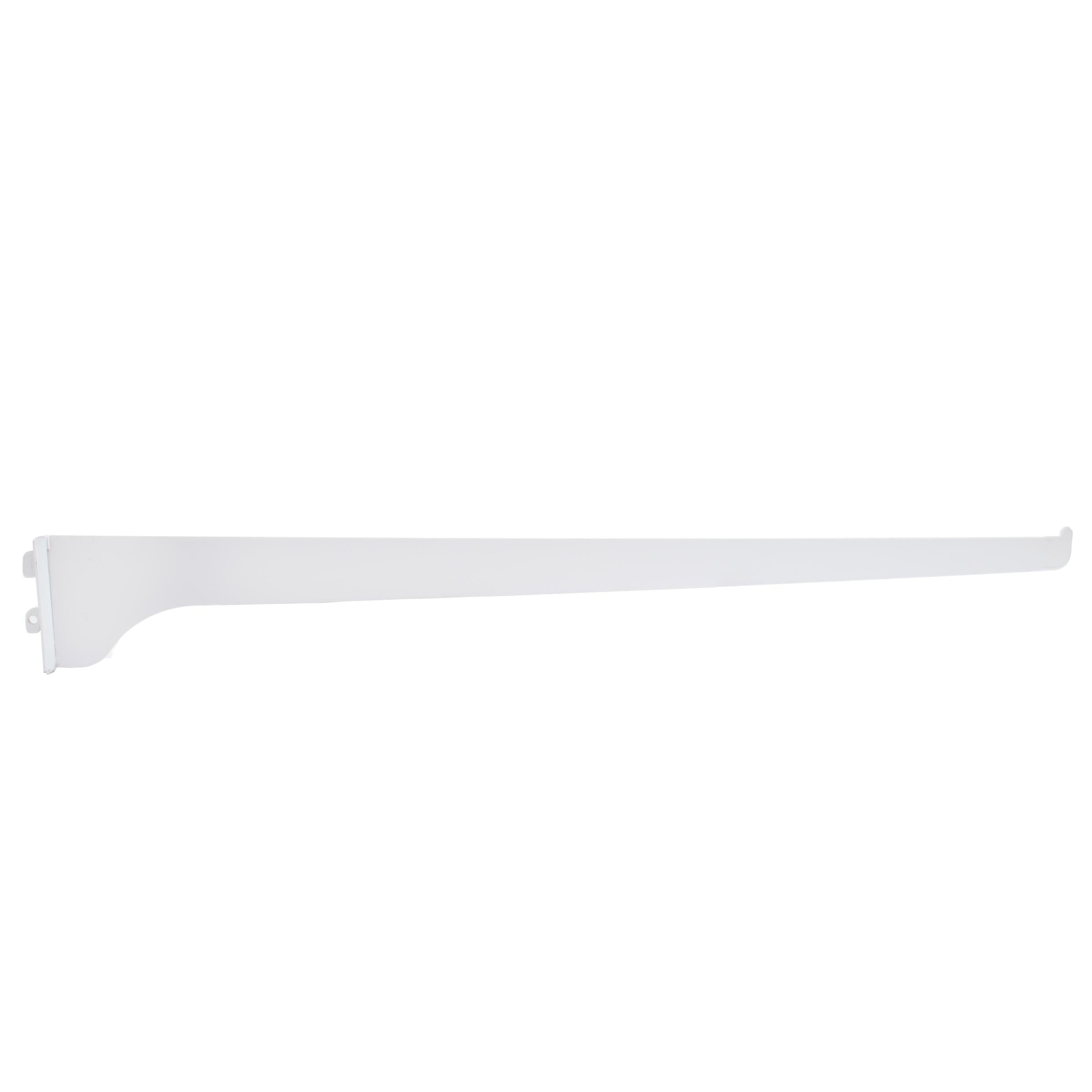 Single Track Shelf Bracket, 18 Inches, White by Stone Harbor Hardware