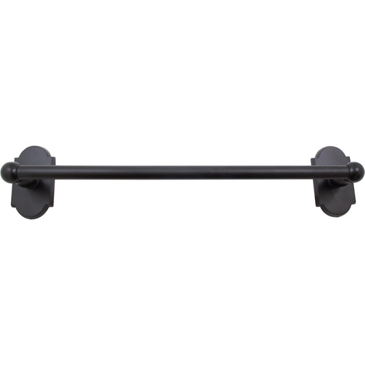 Stone Harbor Hardware Laredo Towel Bar, 18 Inches, Matte Black