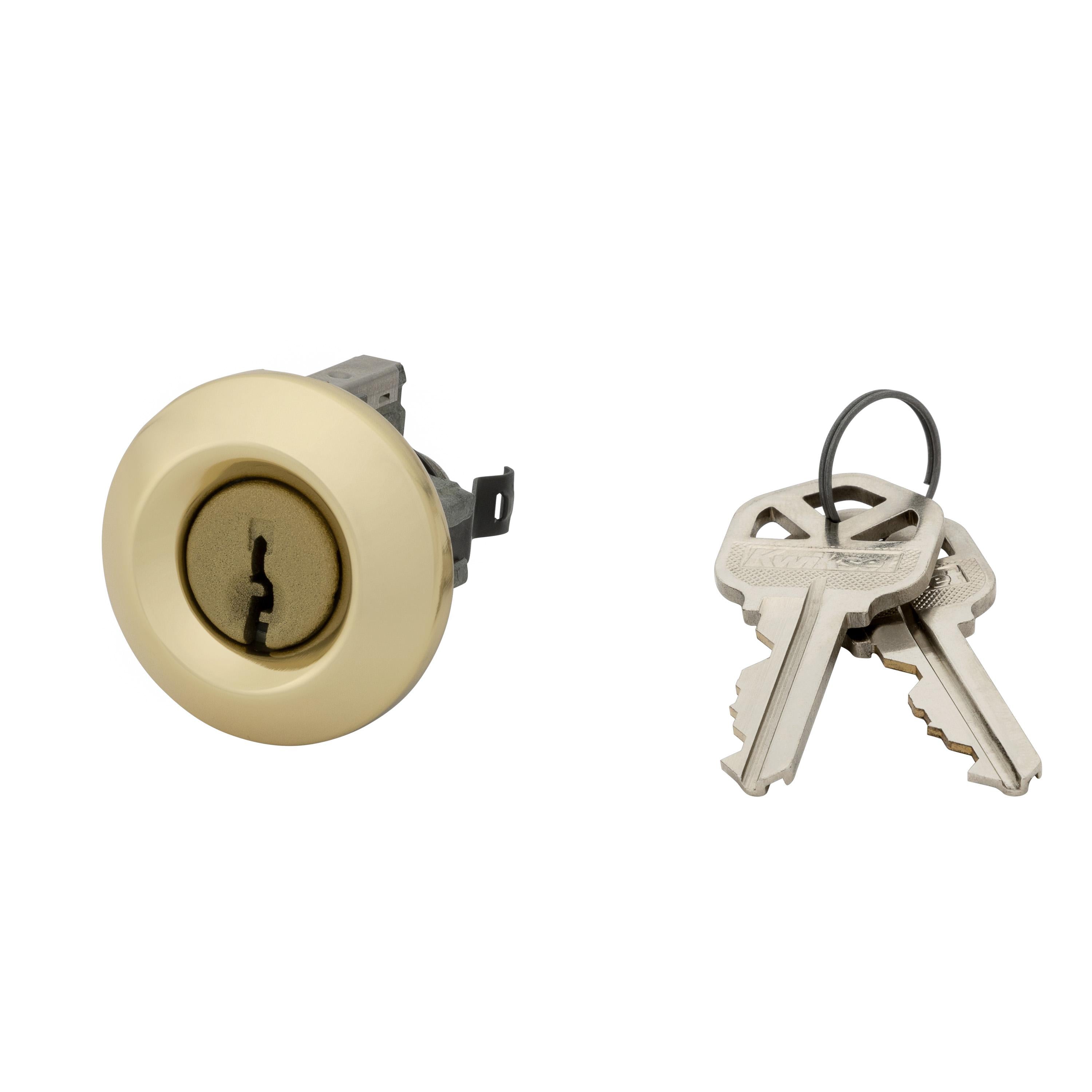 83737-002 Pin & Tumbler Cylinder and Cover for Polo - Polished Brass