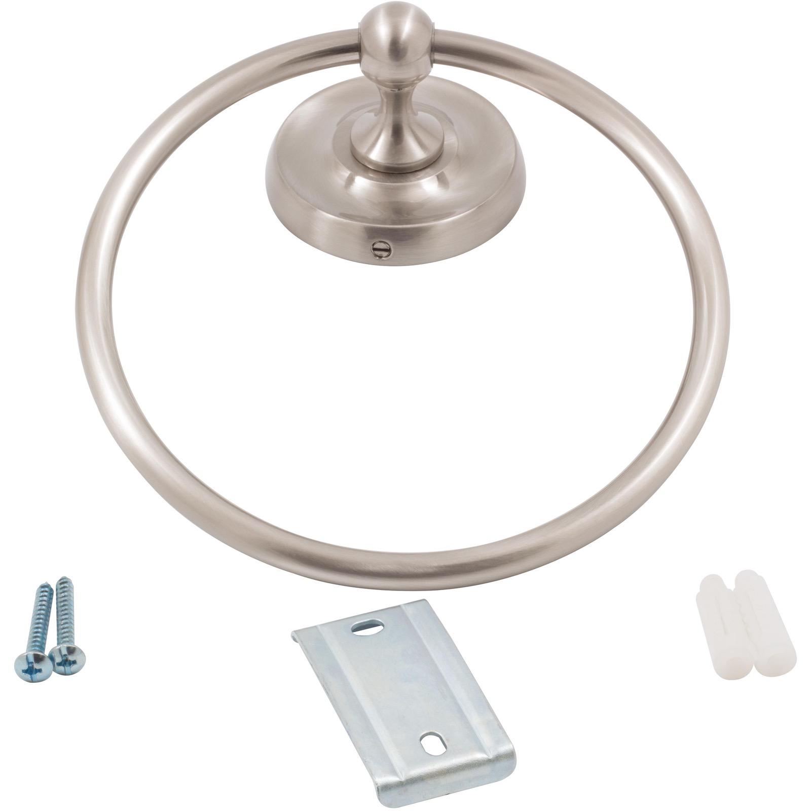Stone Harbor Hardware Portland Towel Ring, Satin Nickel