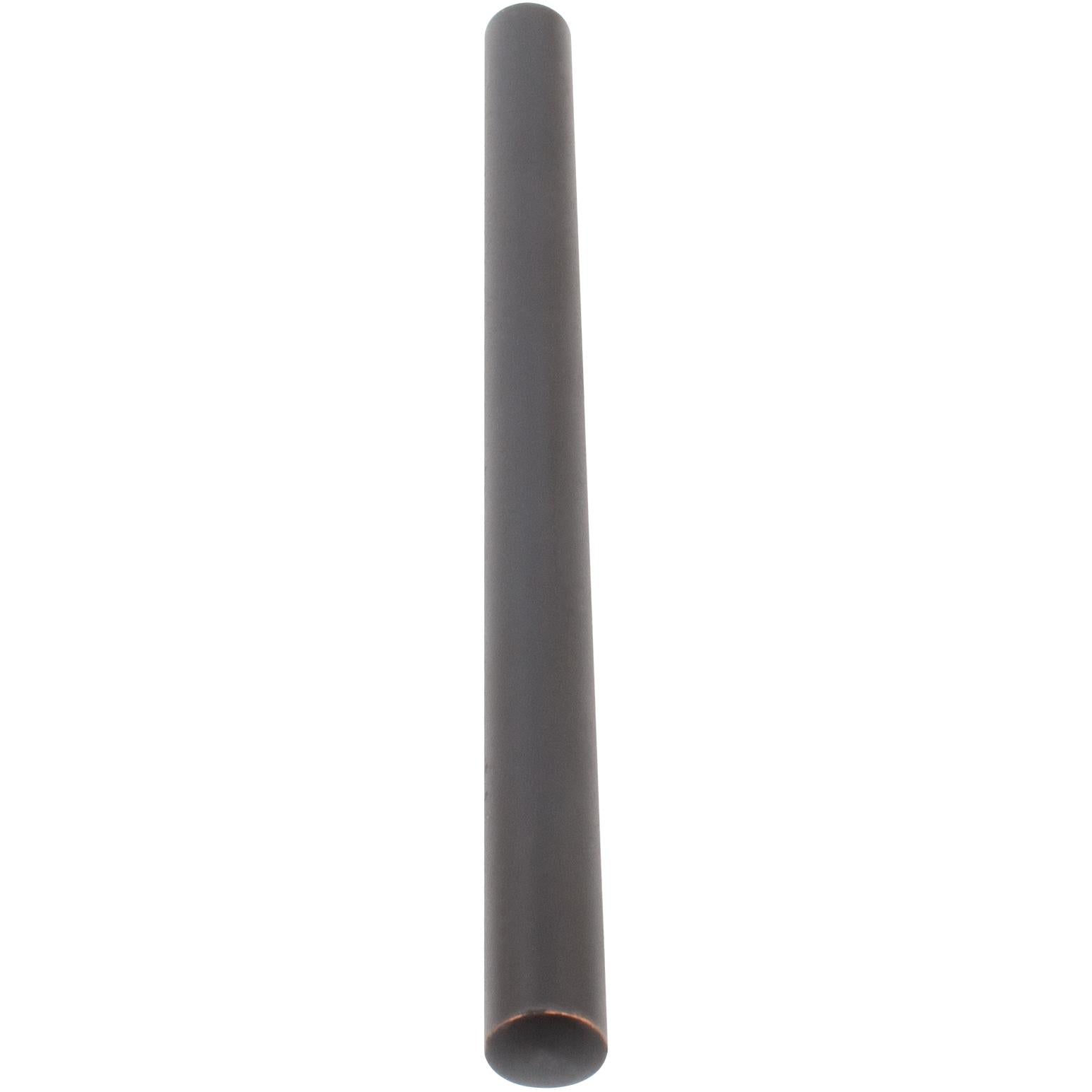 Plated Steel Bar Pull with Rounded Ends, 96 Millimeters, Vintage Bronze