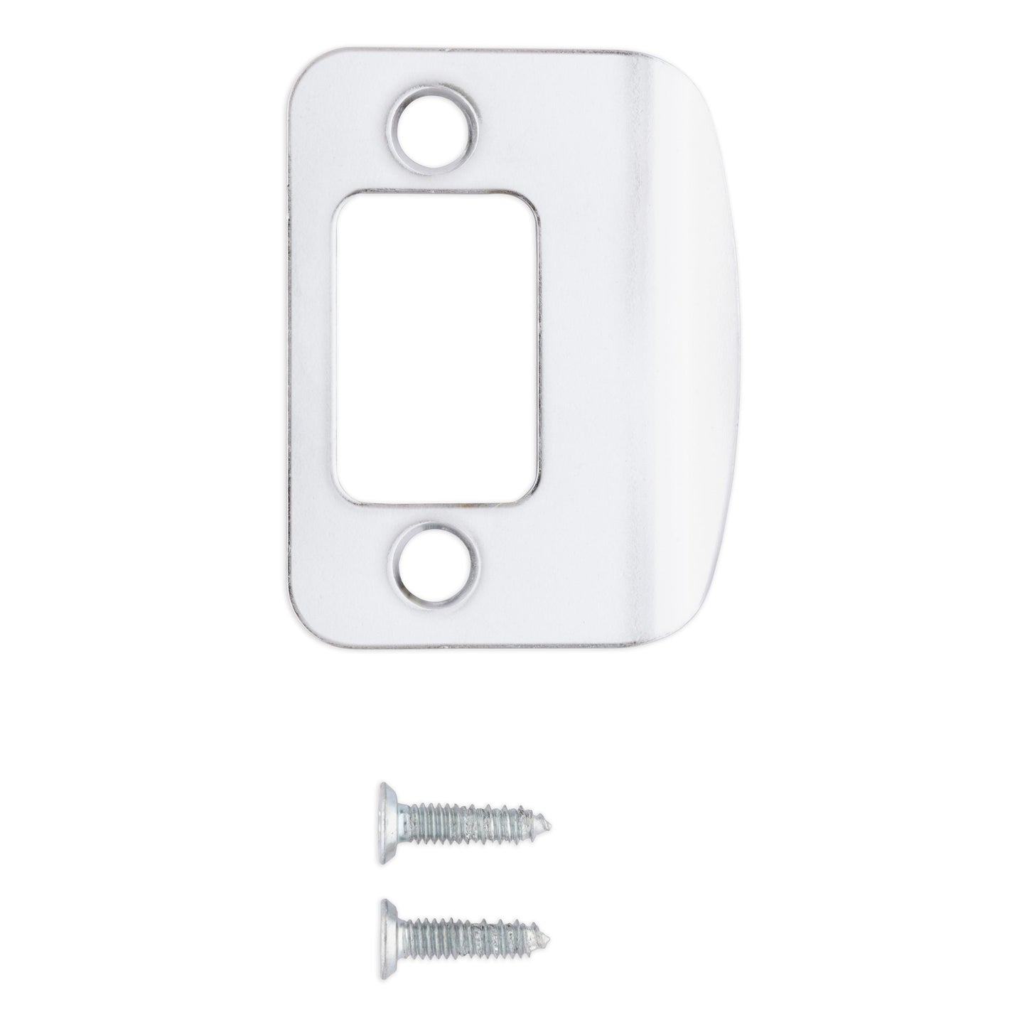 85303-016 RC Full Lip Deadbolt Strike - Polished Chrome