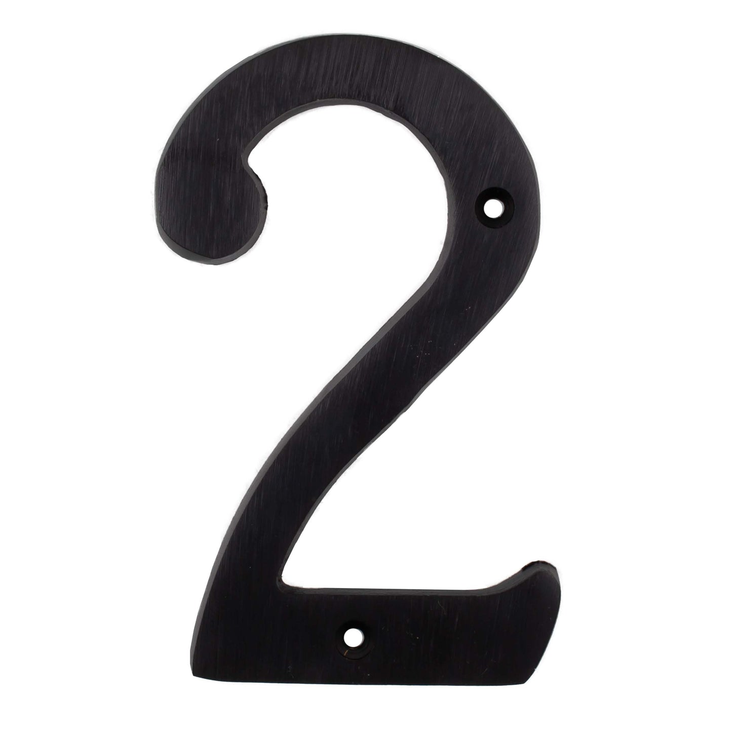 Stone Harbor Hardware Heavy-Duty House Numbers, #2, 4 Inches, Matte Black