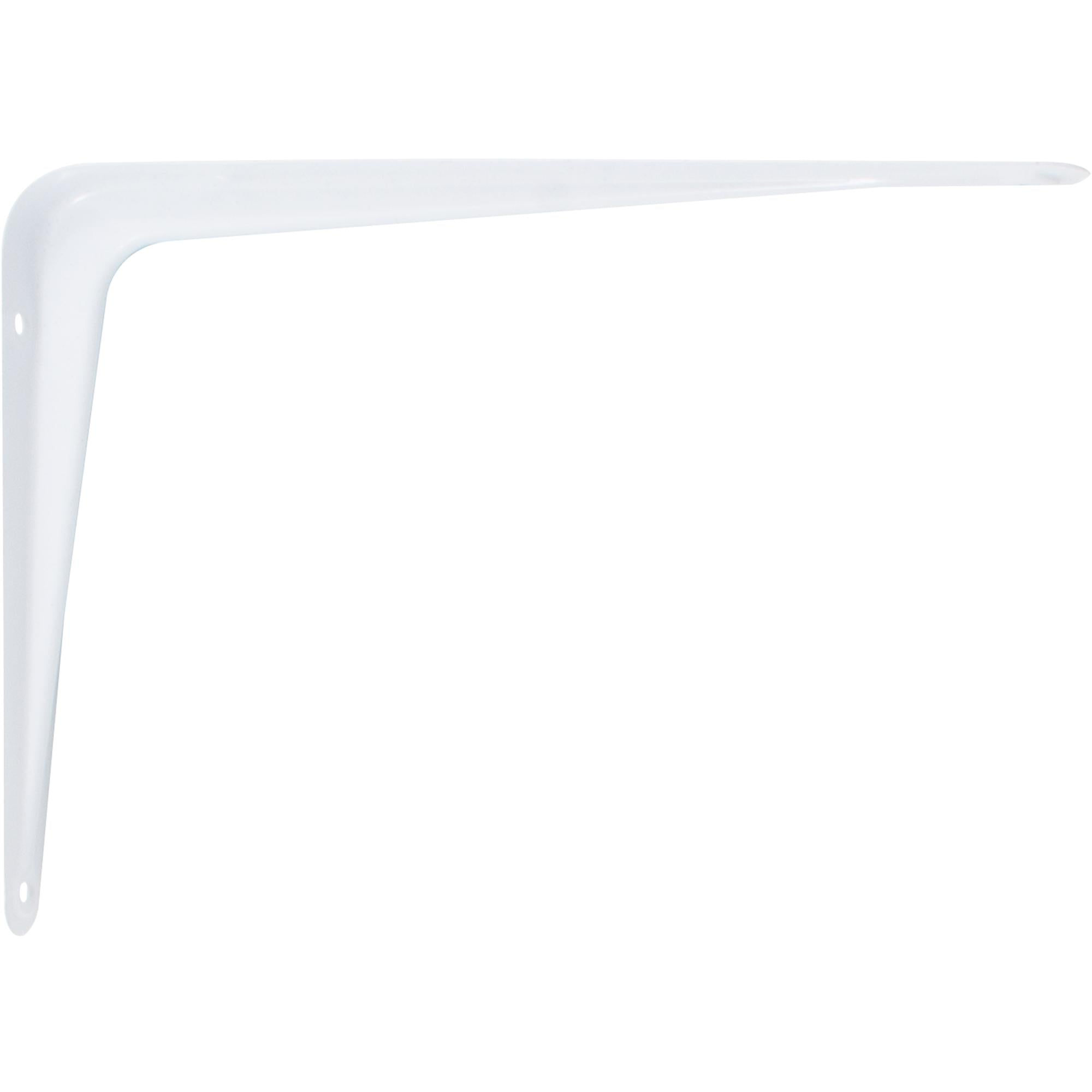 Stone Harbor Hardware Shelf Bracket, 6" x 8", No Screws Included, White