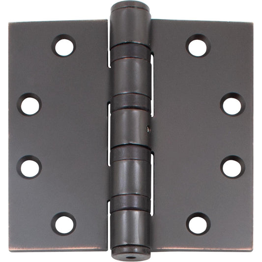 Stone Harbor Hardware Heavy-Duty Commercial Grade Ball Bearing Hinge, Non-Removable Hinge, 4-1/2 Inches, Square Corner, .180 Gauge, Oil-Rubbed Bronze