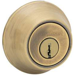 Kwikset 665 Double Cylinder Deadbolt in Antique Brass