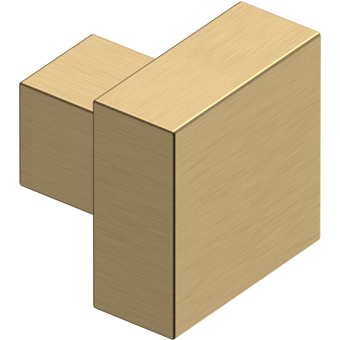 Deltana KS125U4 1-1/4" Modern Square Knob - Satin Brass