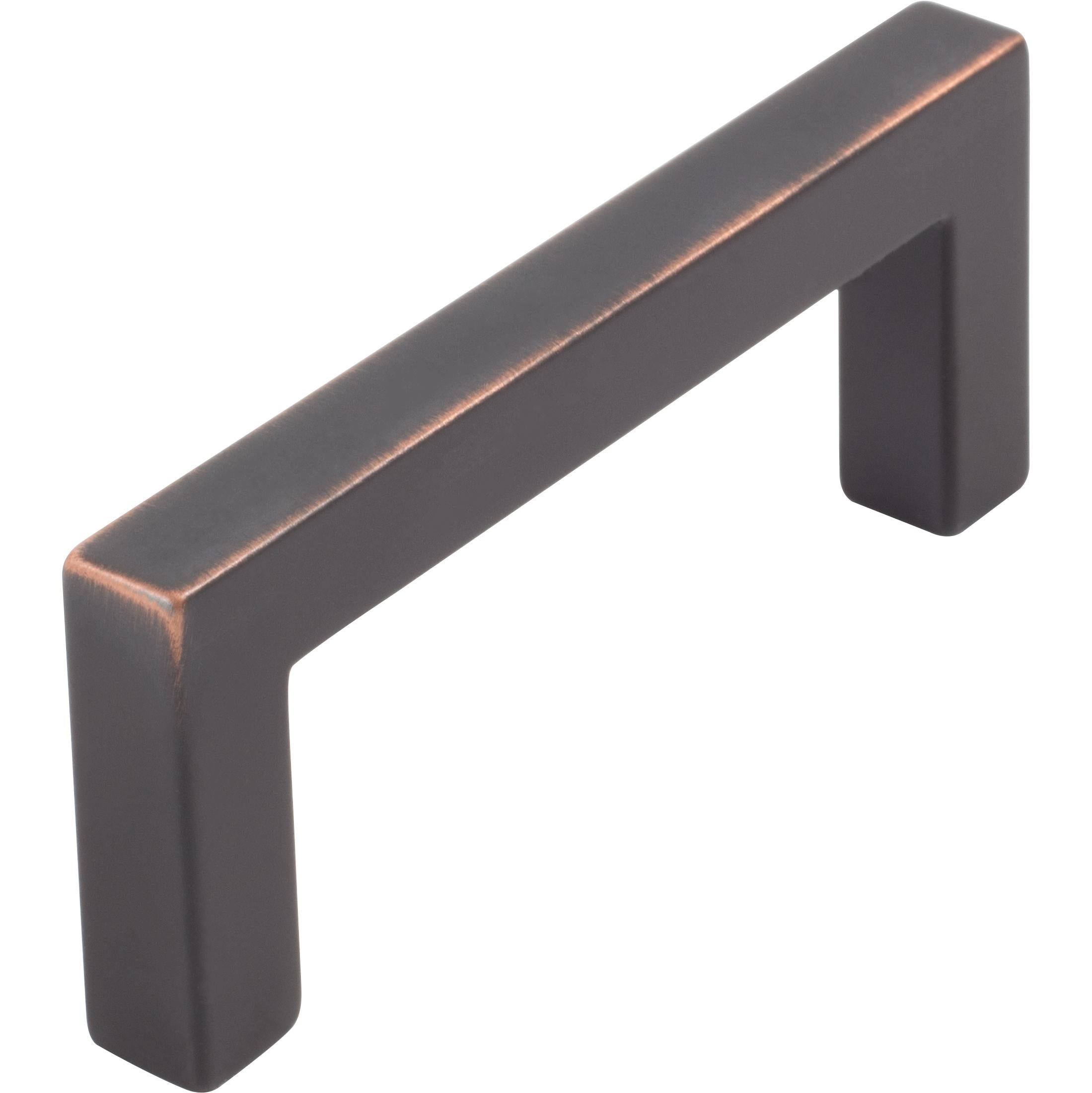 Contemporary Square Cabinet Pull, Zinc Base Material