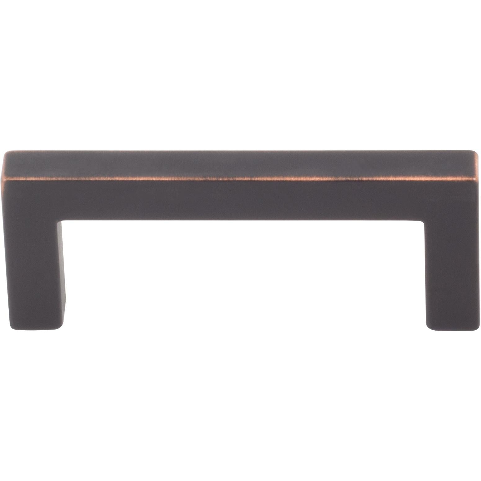 Contemporary Square Cabinet Pull, Zinc Base Material