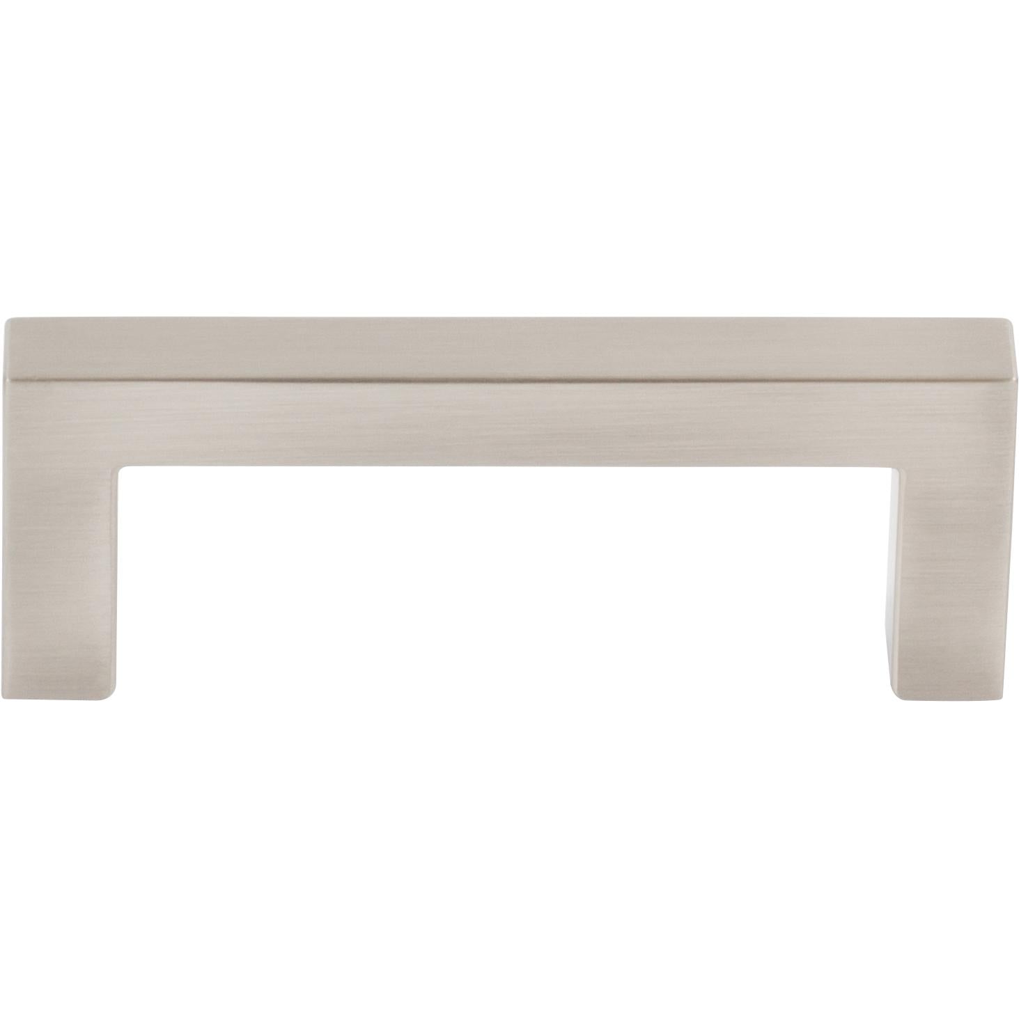 Contemporary Square Cabinet Pull, Zinc Base Material