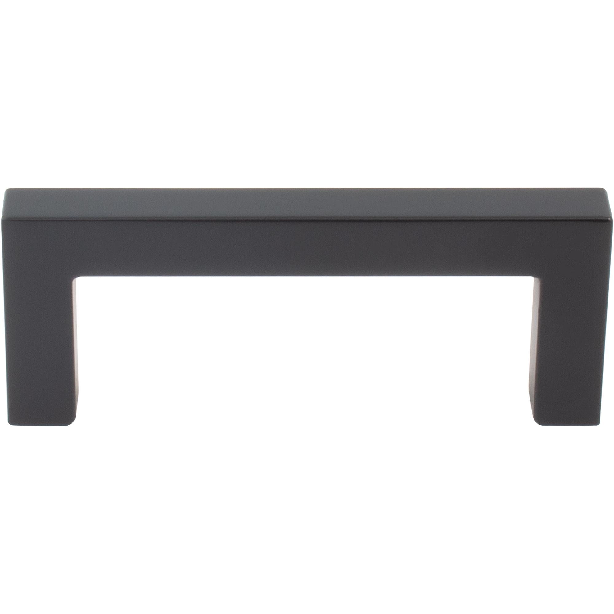 Contemporary Square Cabinet Pull, Zinc Base Material