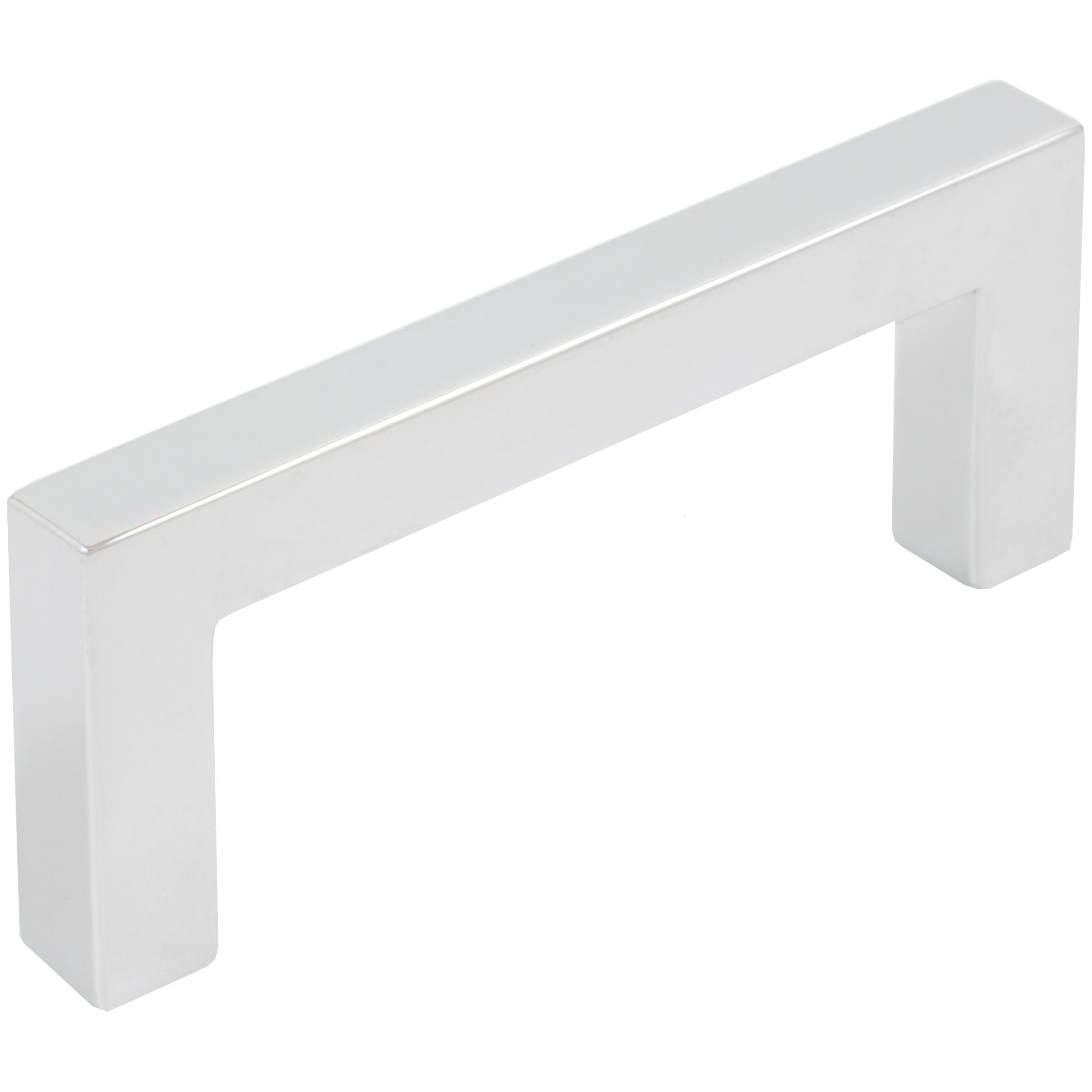 Contemporary Square Cabinet Pull, Zinc Base Material