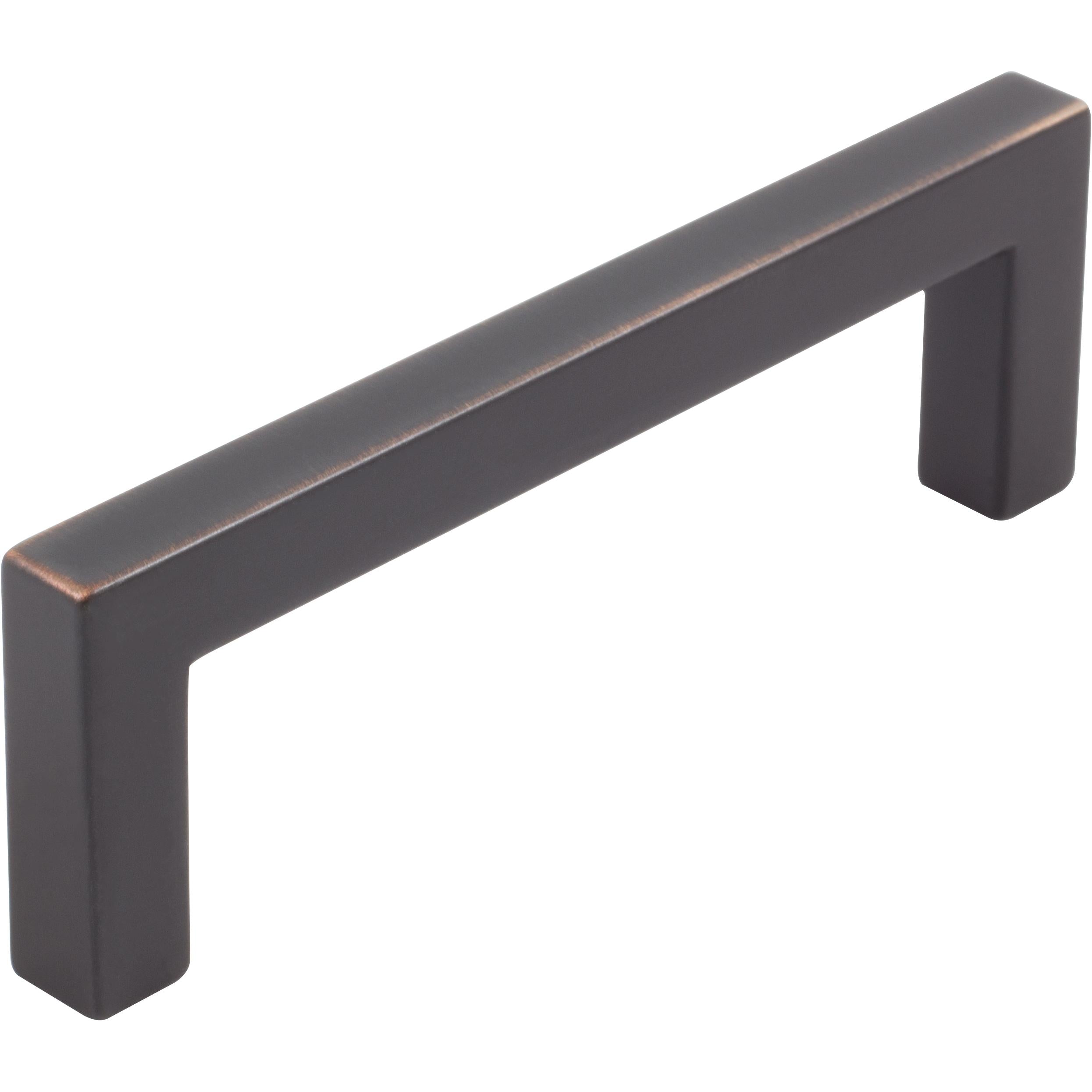 Contemporary Square Cabinet Pull, Zinc Base Material