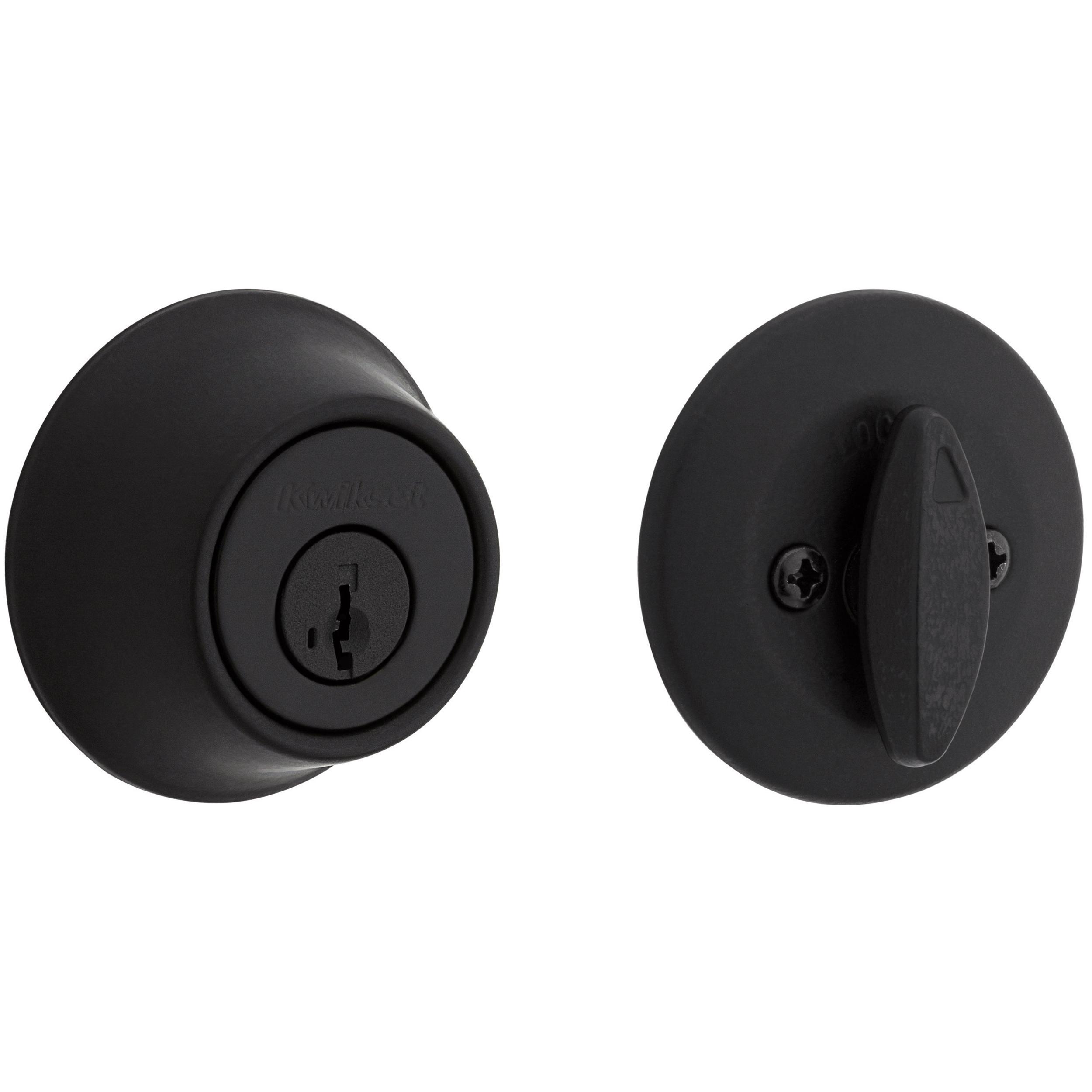 660 514 6AL STRKP K3 1-Cyl Deadbolt - Matte Black