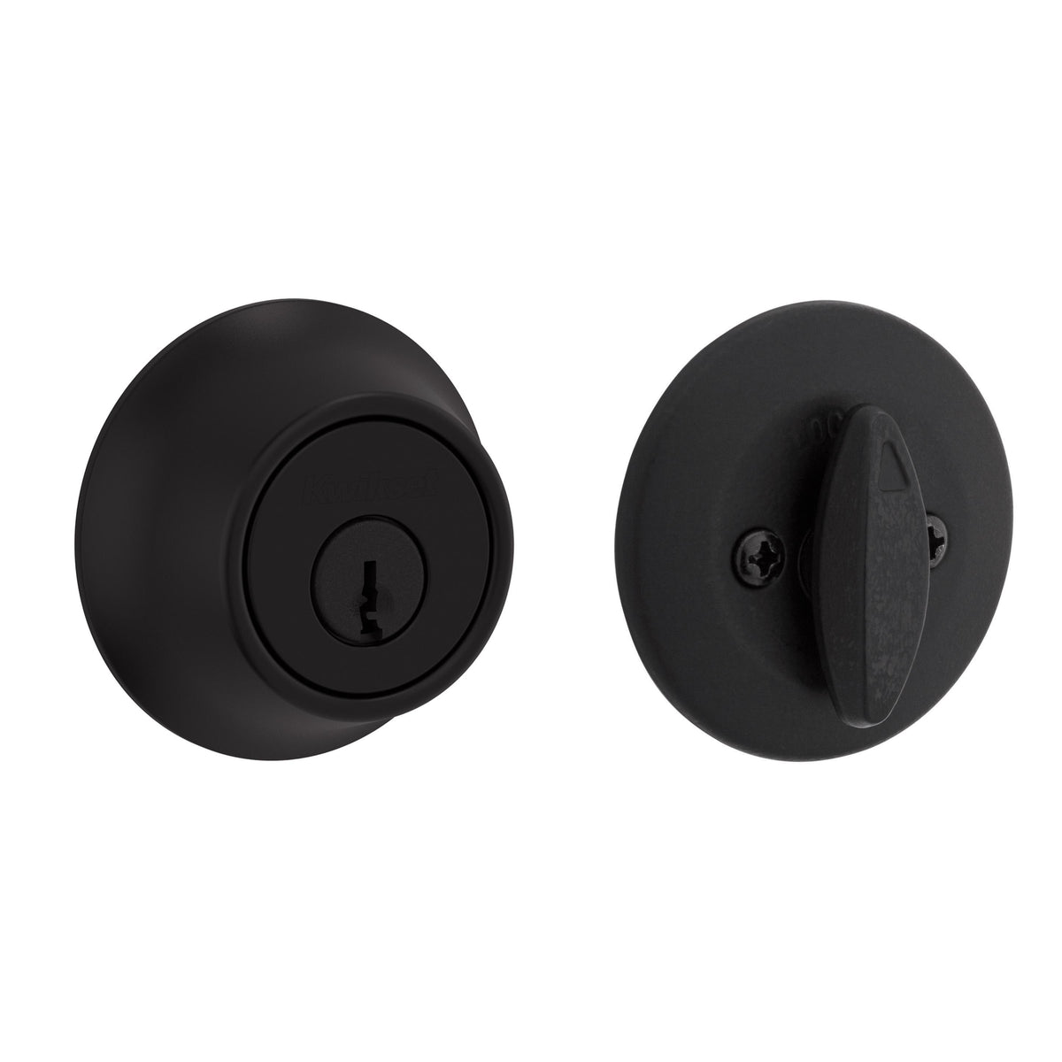660 514 6AL STRKP K3 1-Cyl Deadbolt - Matte Black