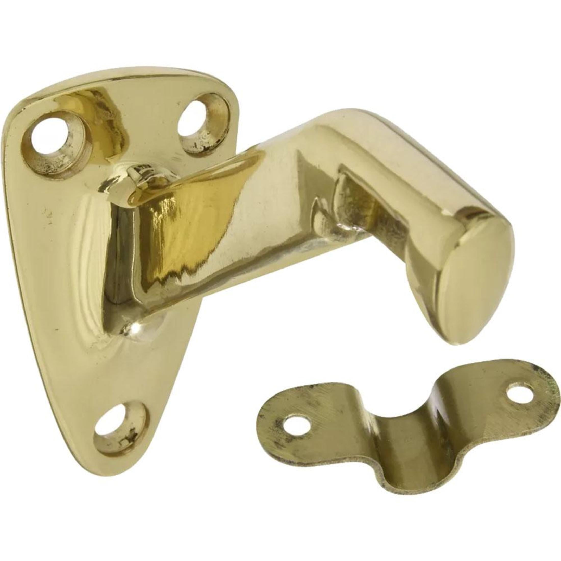 National Hardware - N216-168 V1959 Handrail Bracket in Solid Brass