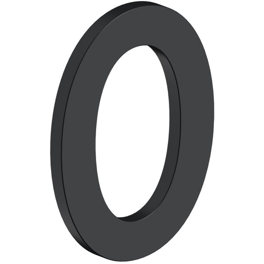 House Number 0 with Risers (B Series) - Matte Black