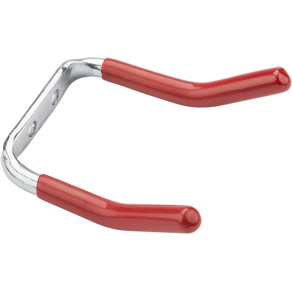 V2159 2-3/4" Double Hook 2/pk - Red Vinyl