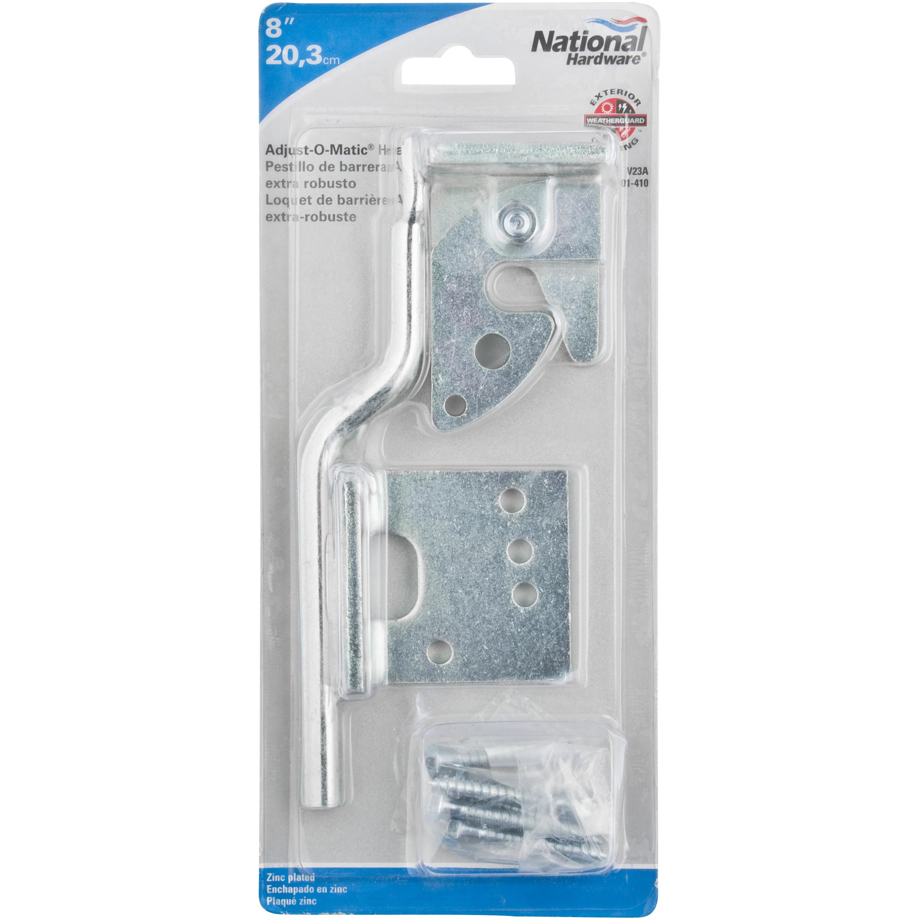 National Hardware - N101-410 V23A Adjust-O-Matic Heavy-Duty Gate Latch - Zinc Plated