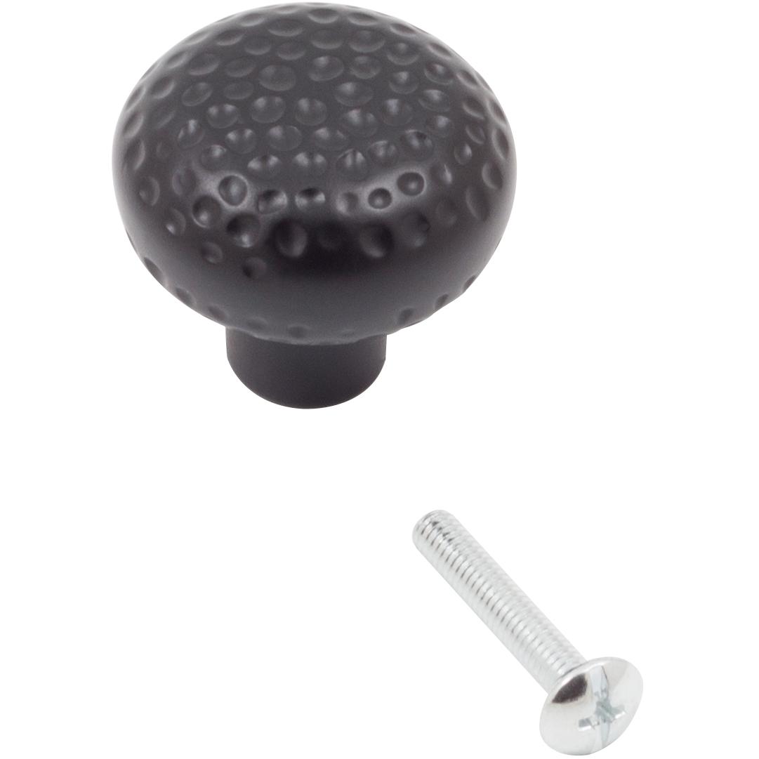 Stone Harbor Hardware Arts & Crafts Cabinet Knob, Matte Black