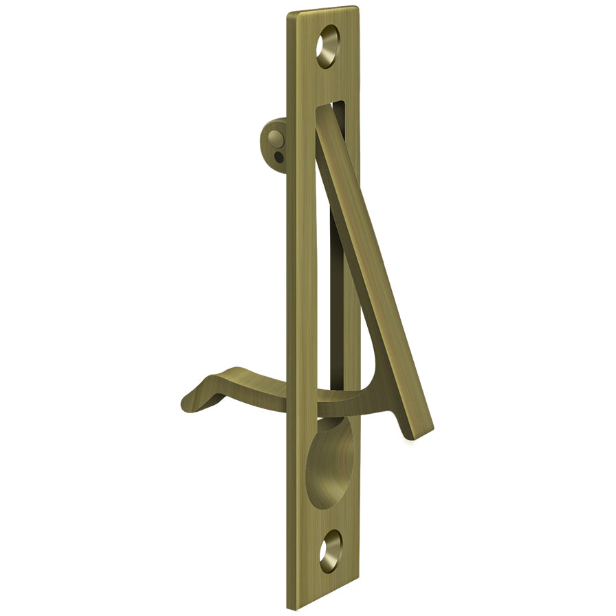 EP475U5 4" x 3/4" Edge Pull - Antique Brass