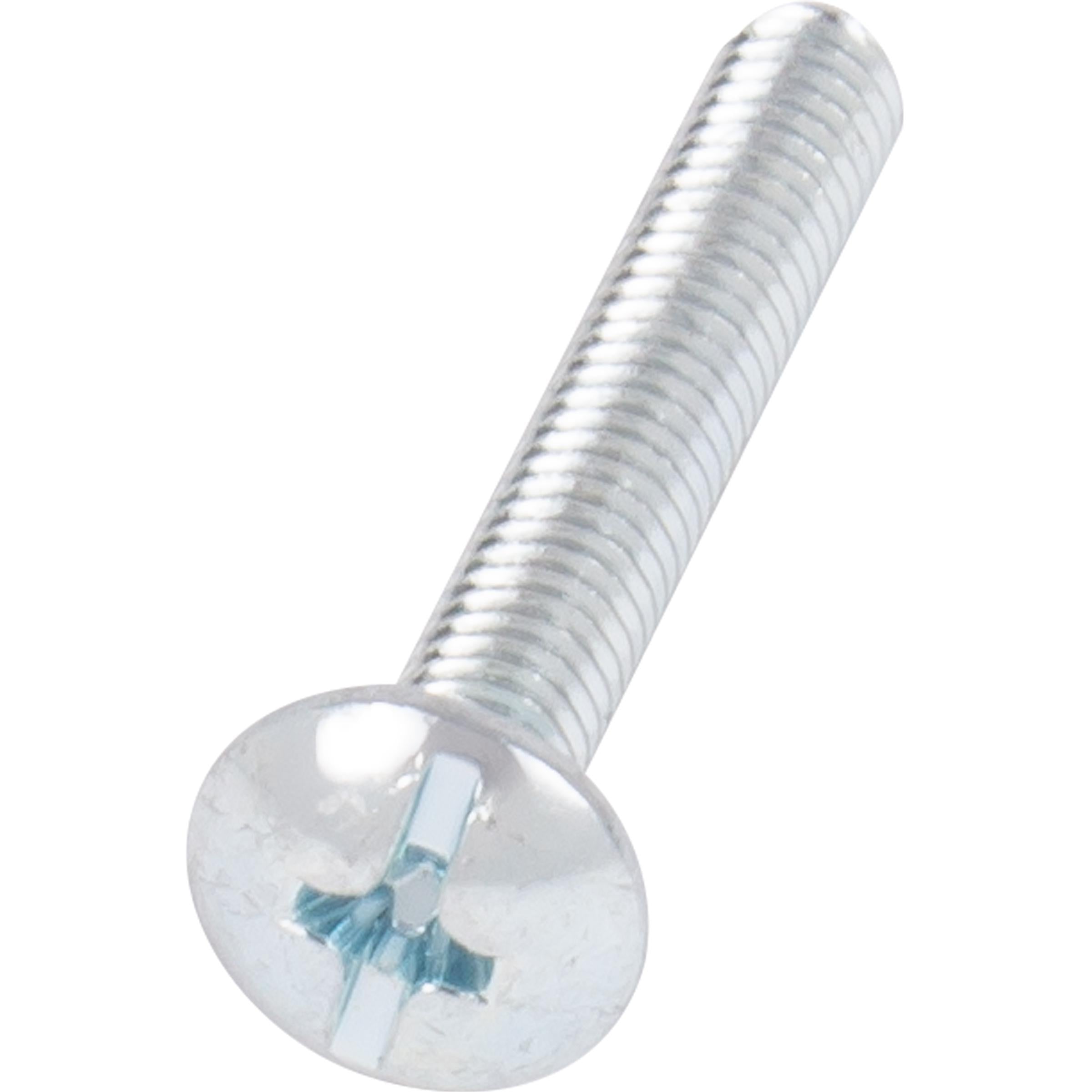 Truss Head Cabinet Knob Screws, 100-Pack, Zinc-Plated