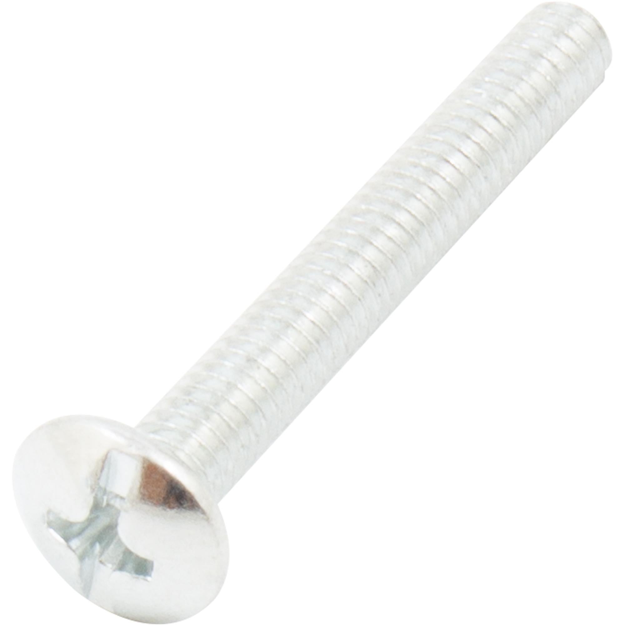Truss Head Cabinet Knob Screws, 100-Pack, Zinc-Plated