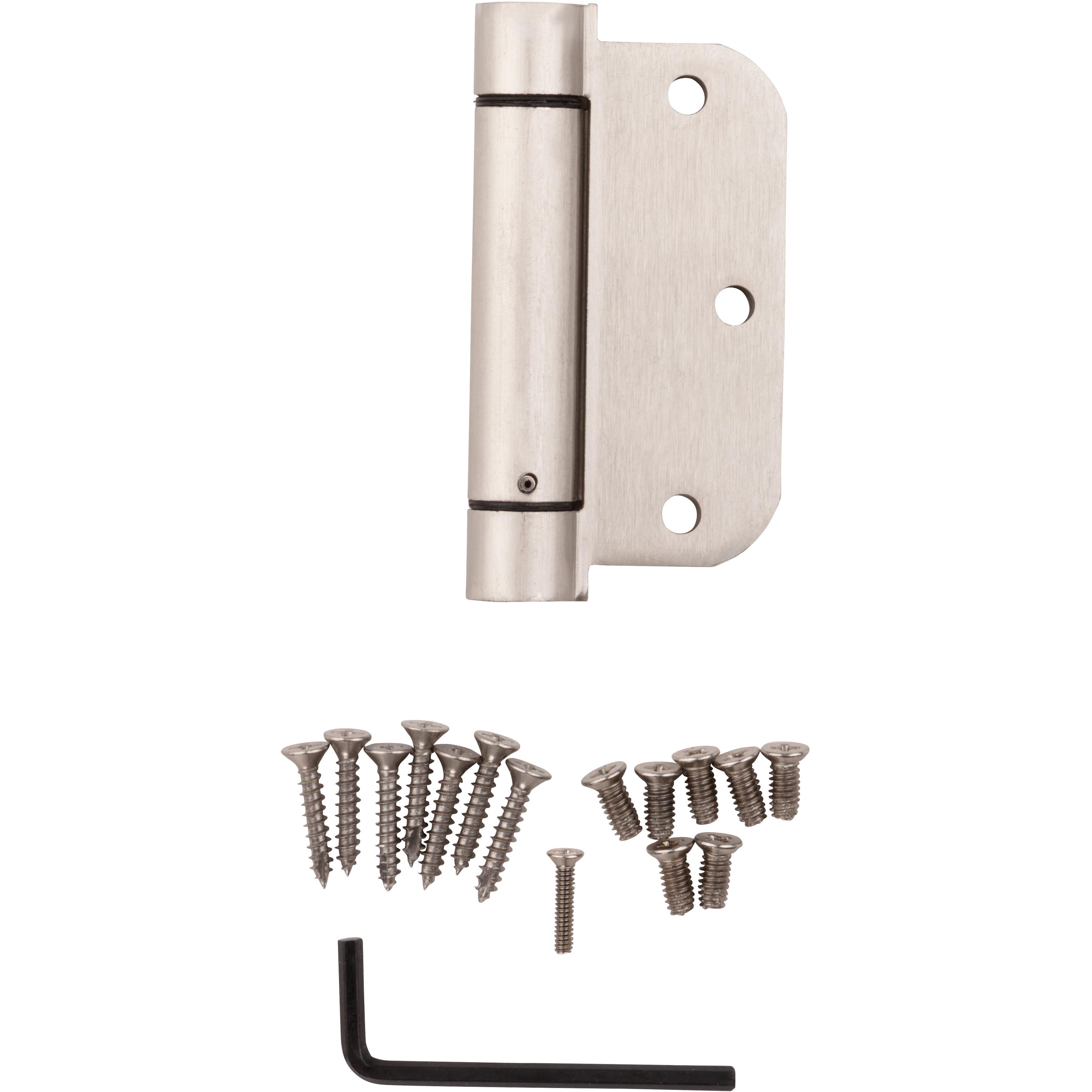 V522 3-1/2" Spring Hinges 1/pk - Satin Nickel
