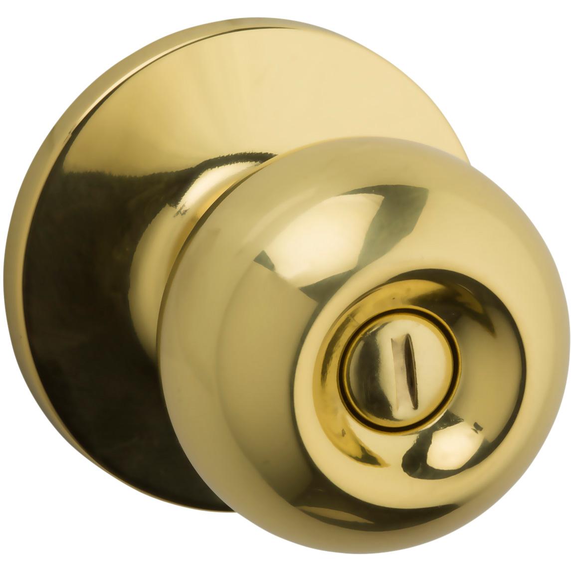 Safe Lock - Regina Knob - Polished Brass