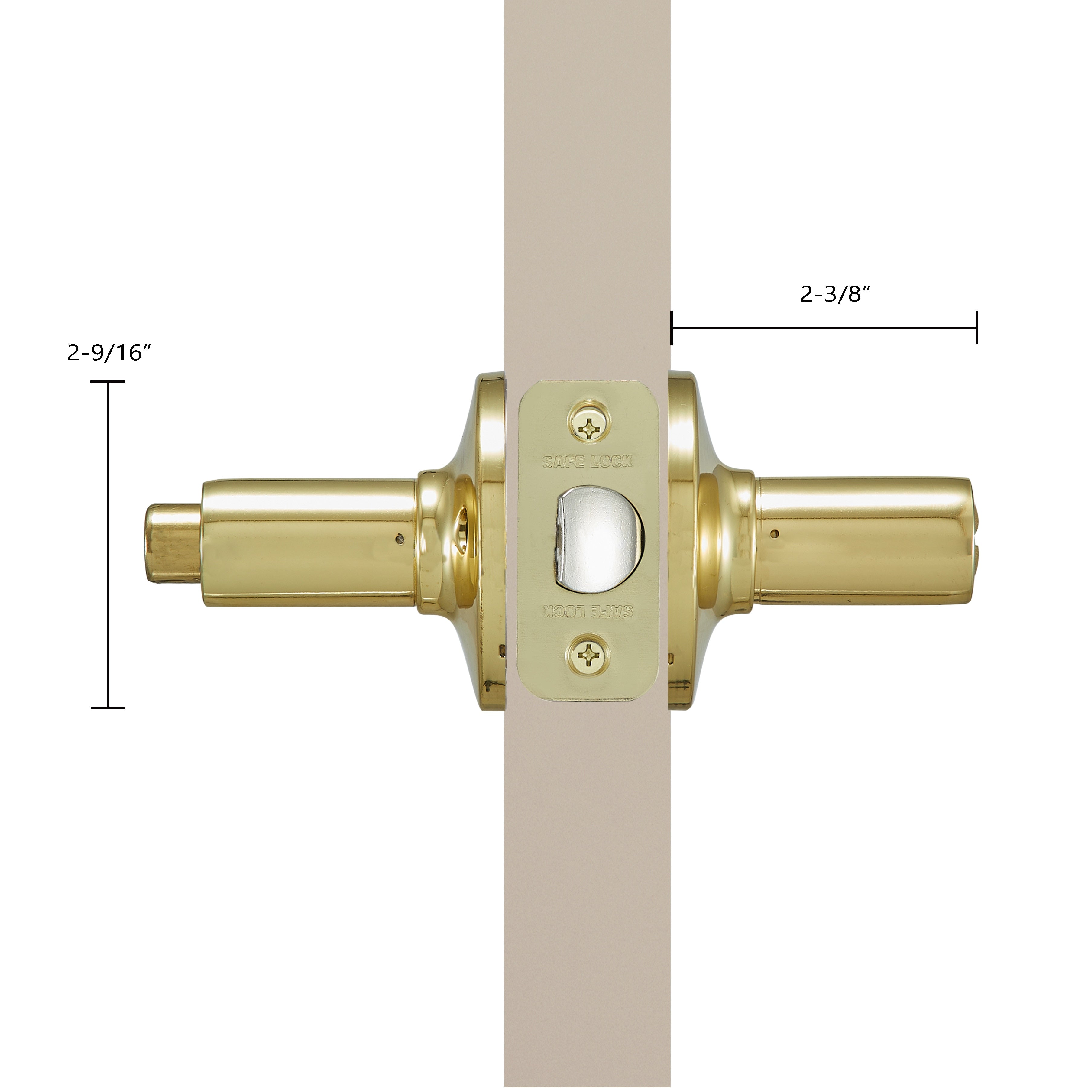 Safe Lock - Winston Lever - Polished Brass