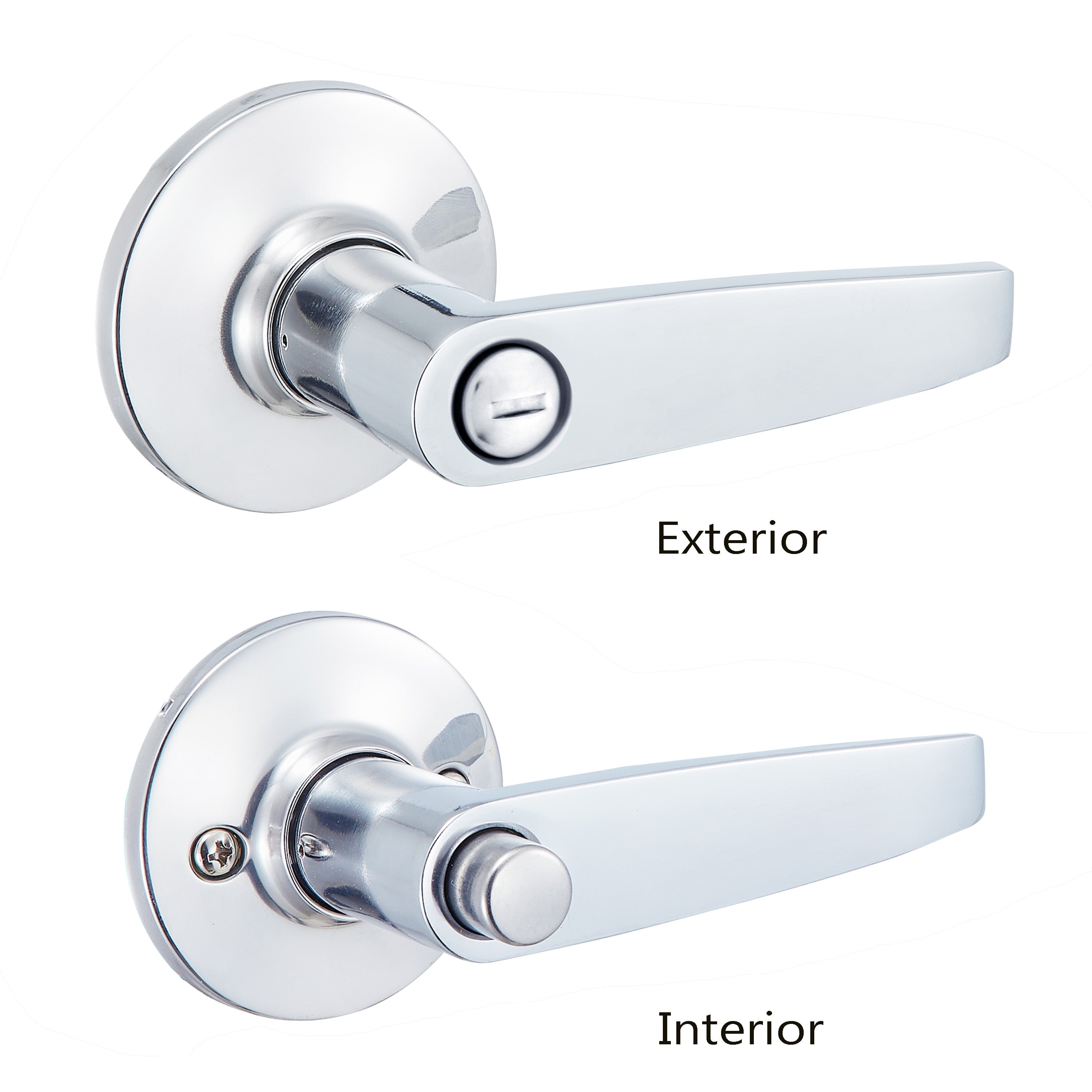 Safe Lock - Winston Lever - Polished Chrome