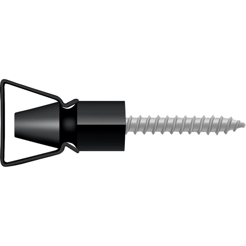 SDH101U19 1-1/4" Shutter Door Holder - Matte Black