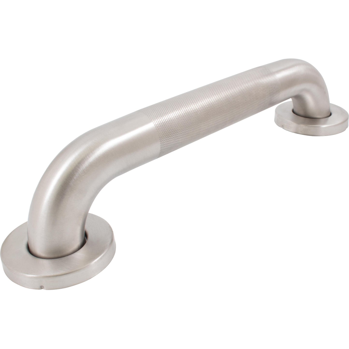 Stone Harbor Hardware Knurled Grab Bar, 12 Inches, 1-1/2" Diameter, 1-1/2" Wall Clearance, Concealed Screws, Satin Stainless Steel