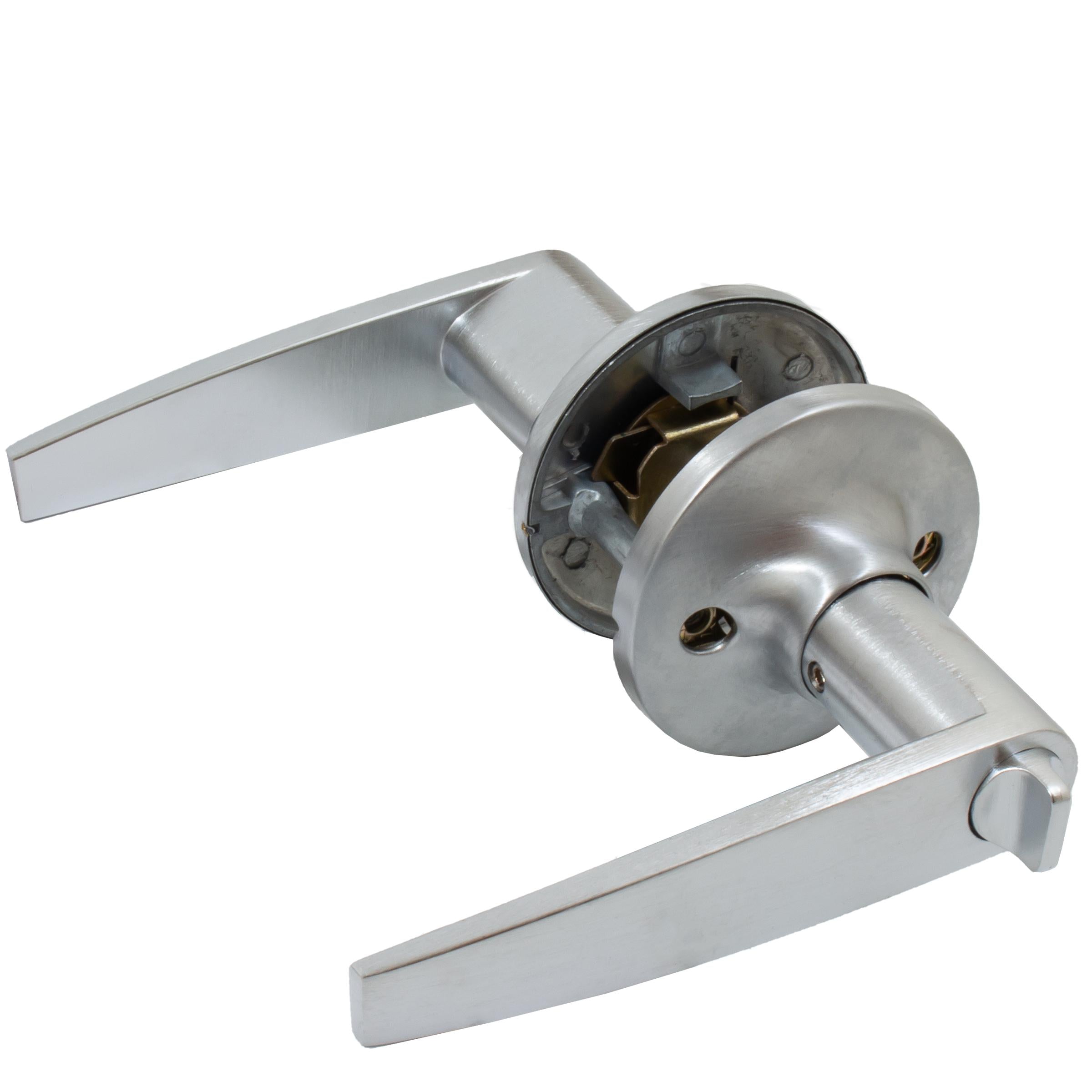 Stone Harbor Hardware Tucson Door Lever, Entry Latch, KW Keyway, Satin Chrome