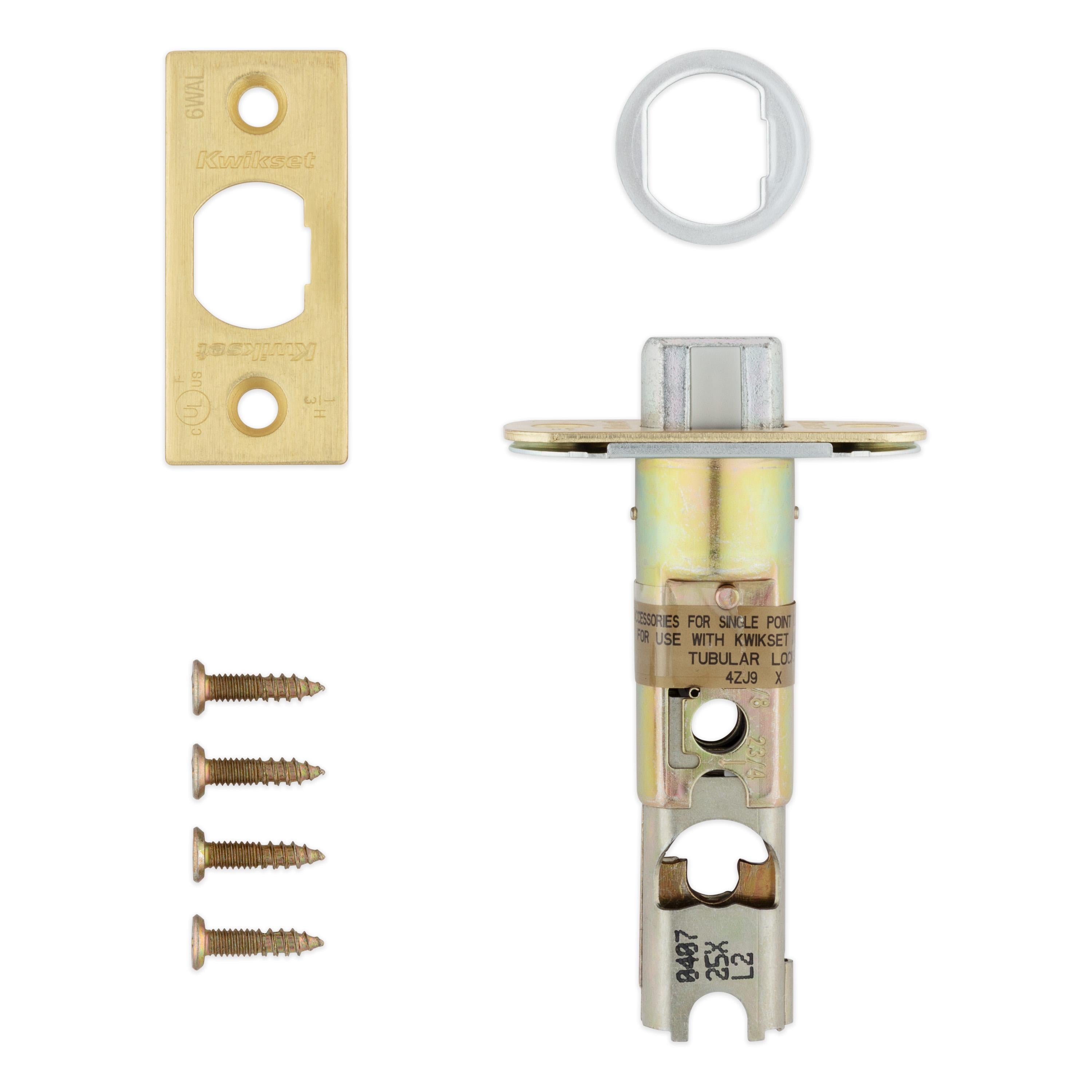 83714-005 6AL Fire Door Rated Plain Latch with Sticker - Satin Brass