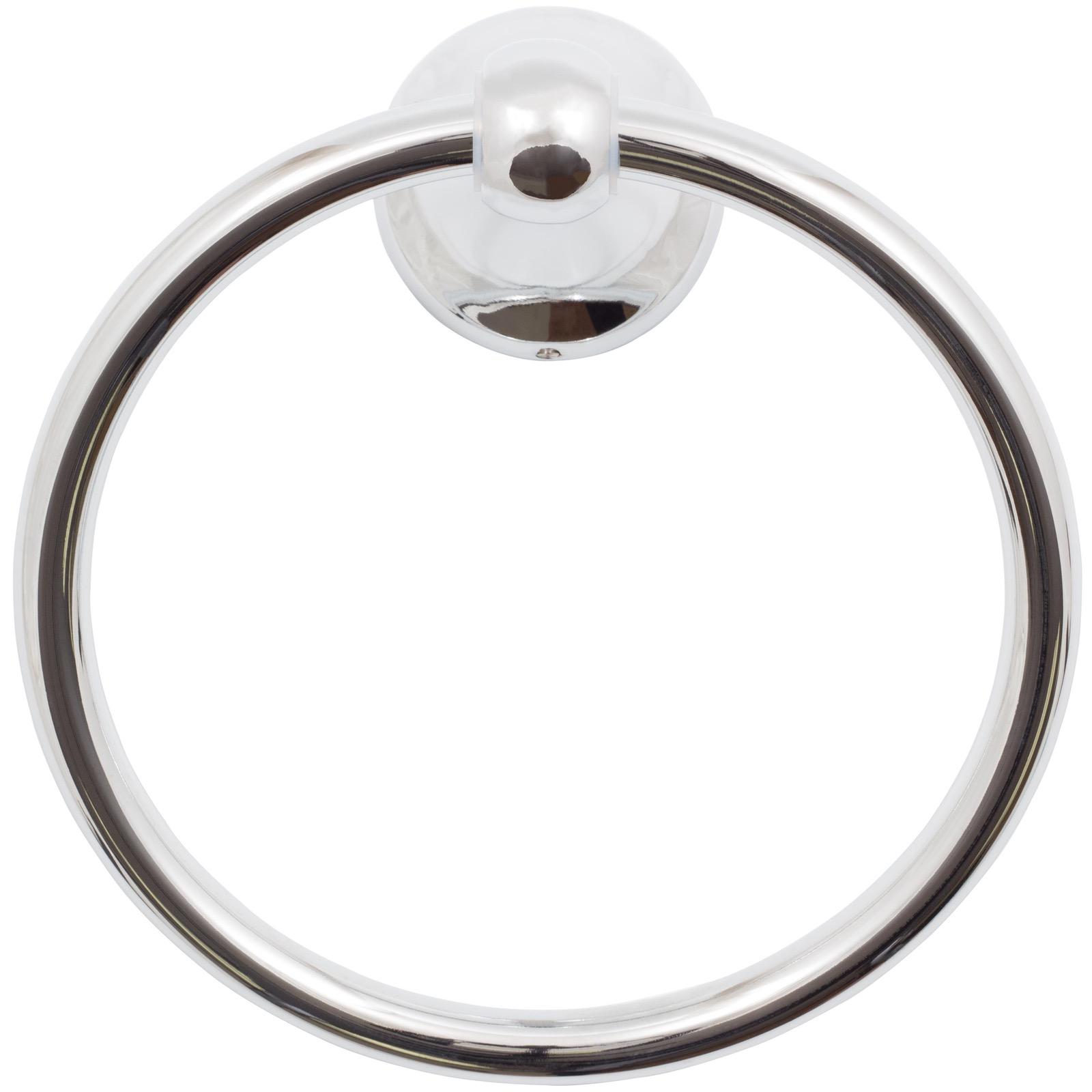 Stone Harbor Hardware Coastal Towel Ring, Polished Chrome