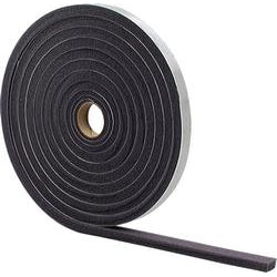 02113 - Low Density Open-Cell Foam Tape, 1/2" x 3/4" x 17', Gray