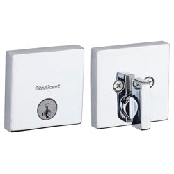 Downtown Single Cylinder  Square Deadbolt - 258 Series with Smartkey - Boxpack