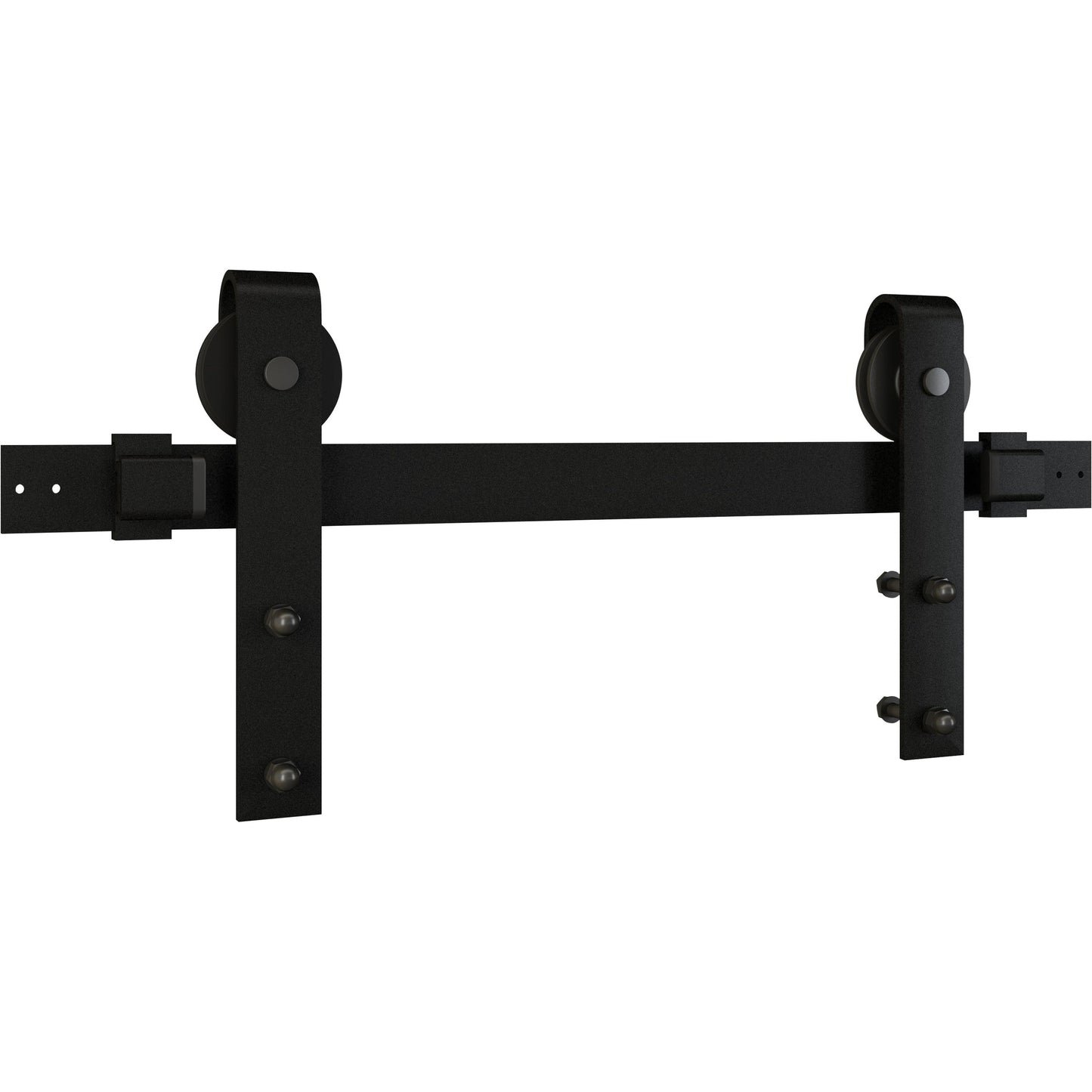 National Hardware - 927 72" Designer Interior Barn Door Kit with Soft Close - Matte Black